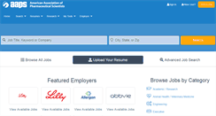 Desktop Screenshot of careers.aaps.org