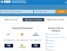Tablet Screenshot of careers.aaps.org